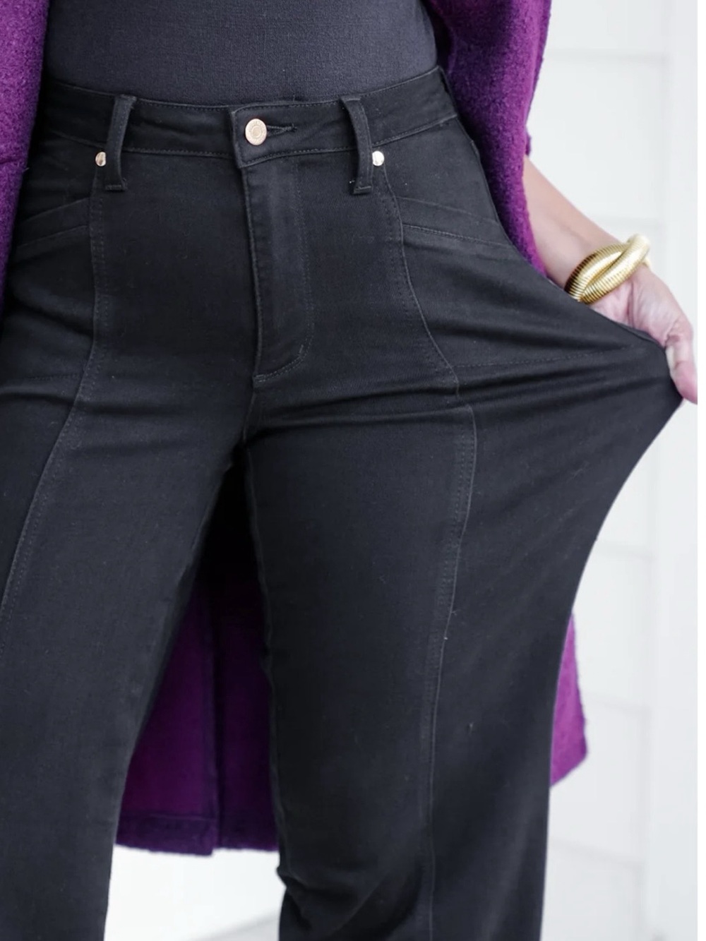 NWT Judy Blue high rise retro wide leg jeans. Size 9/29 - Picture 3 of 10